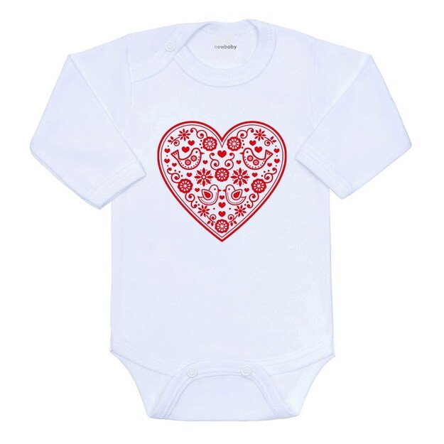 Kūdikių kombinezonas su raštu New Baby Folk Pattern Red Heart, 56 (0-3m)