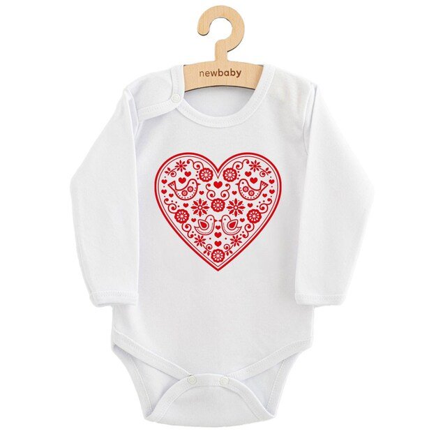 Kūdikių kombinezonas su raštu New Baby Folk Pattern Red Heart, 56 (0-3m) 2