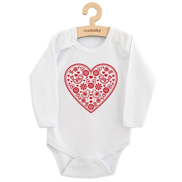 Kūdikių kombinezonas su raštu New Baby Folk Pattern Red Heart, 56 (0-3m)