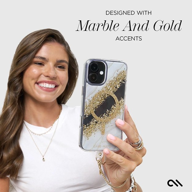 Case-Mate Karat MagSafe – dėklas, skirtas iPhone 16 Plus (granitas) 13