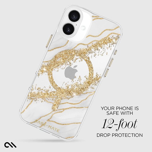 Case-Mate Karat MagSafe – dėklas, skirtas iPhone 16 Plus (granitas) 12