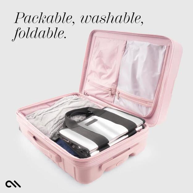 „Case-Mate Mini Travel Tote Bag“ – vandeniui atsparus kelioninis pečių krepšys (sidabrinis chromas) 7