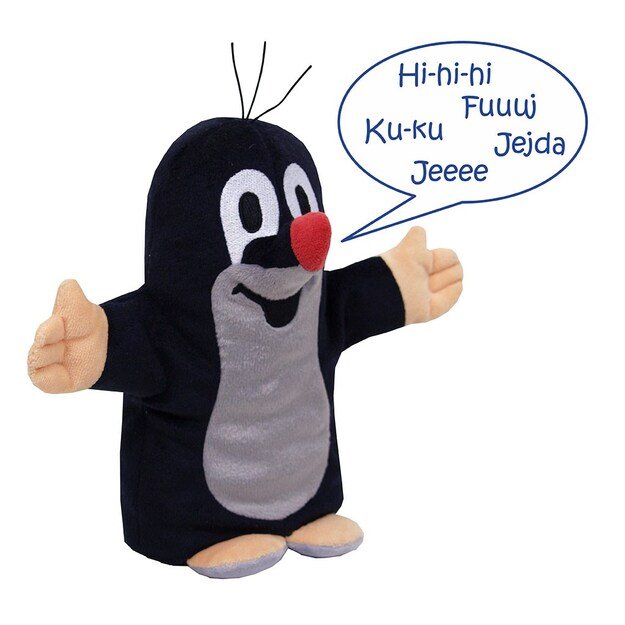 Kalbantis Kurmiukas Rankinė lėlė 20 cm