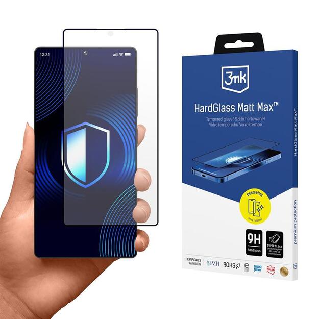 3mk HardGlass Matt Max – matinis grūdintas stiklas, skirtas Samsung Galaxy S25 Ultra