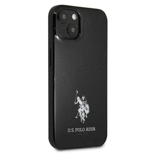 JAV „Polo Assn Horses“ logotipas – „iPhone 13“ dėklas (juodas)