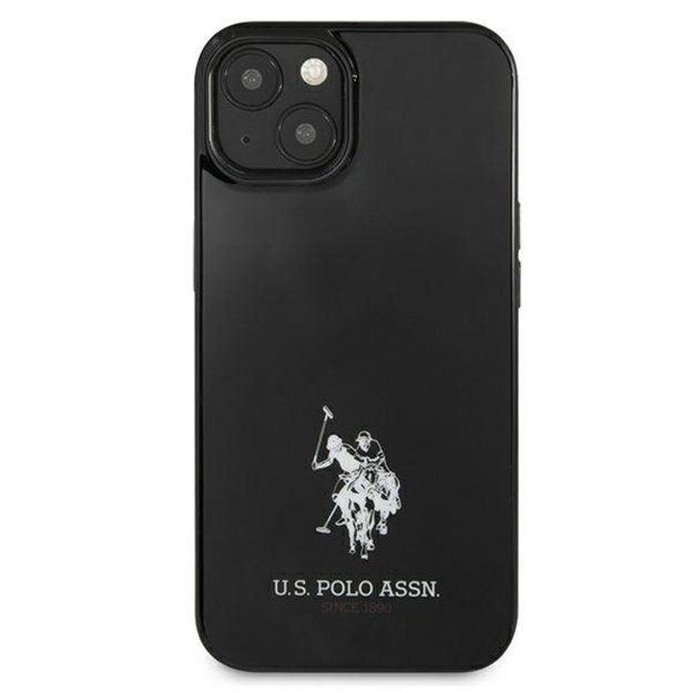 JAV „Polo Assn Horses“ logotipas – „iPhone 13“ dėklas (juodas)