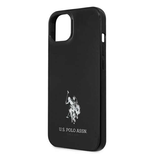 JAV „Polo Assn Horses“ logotipas – „iPhone 13“ dėklas (juodas)