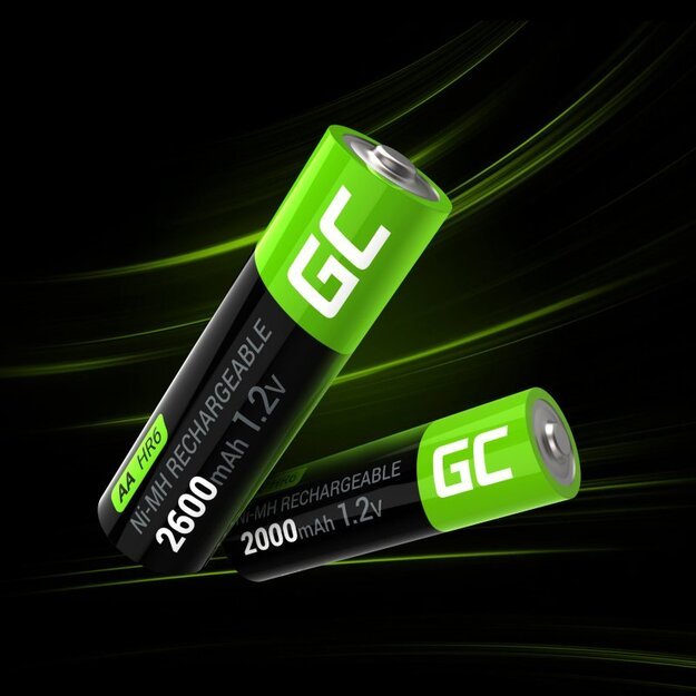 Green Cell – 2x AA HR6 2600mAh įkraunamos baterijos