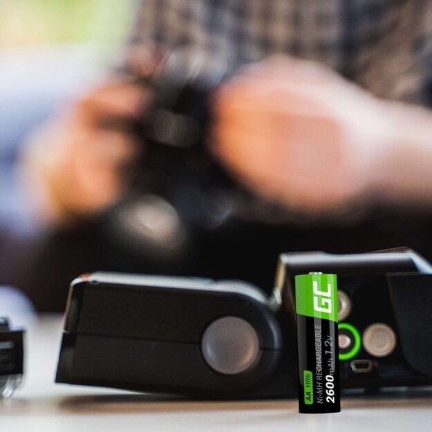 Green Cell – 2x AA HR6 2600mAh įkraunamos baterijos