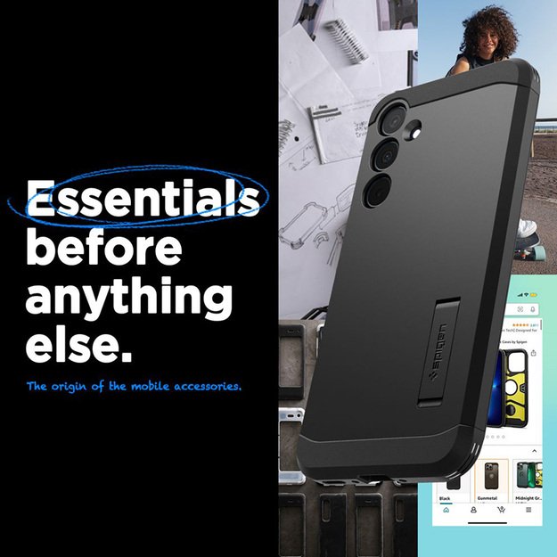 Spigen Tough Armor – dėklas, skirtas Samsung Galaxy A35 5G (juodas) 10