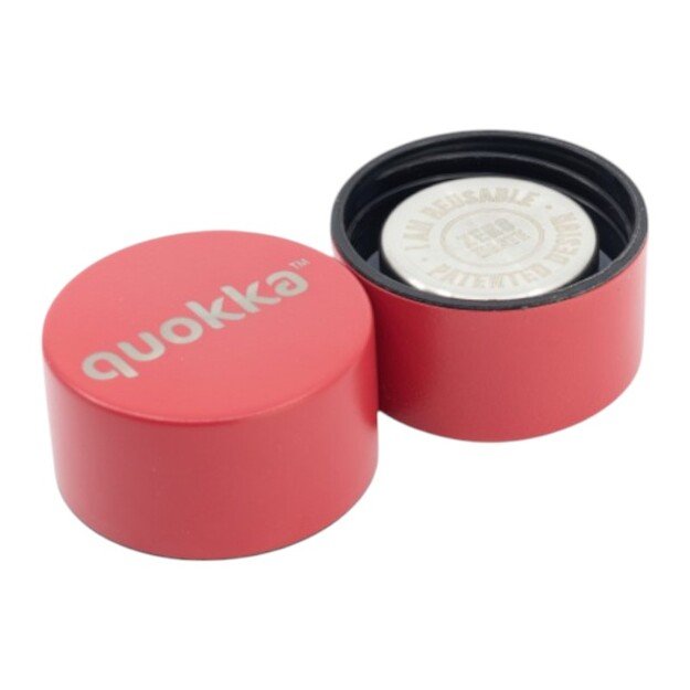 „Quokka Solid“ su dirželiu – nerūdijančio plieno termo butelis 630 ml su dirželiu (vyšninės raudonos spalvos) 4