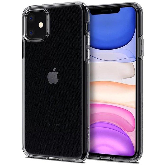 „Spigen“ skystųjų kristalų dėklas, skirtas „iPhone 11“ (skaidrus)