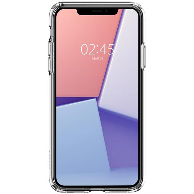 „Spigen“ skystųjų kristalų dėklas, skirtas „iPhone 11“ (skaidrus)