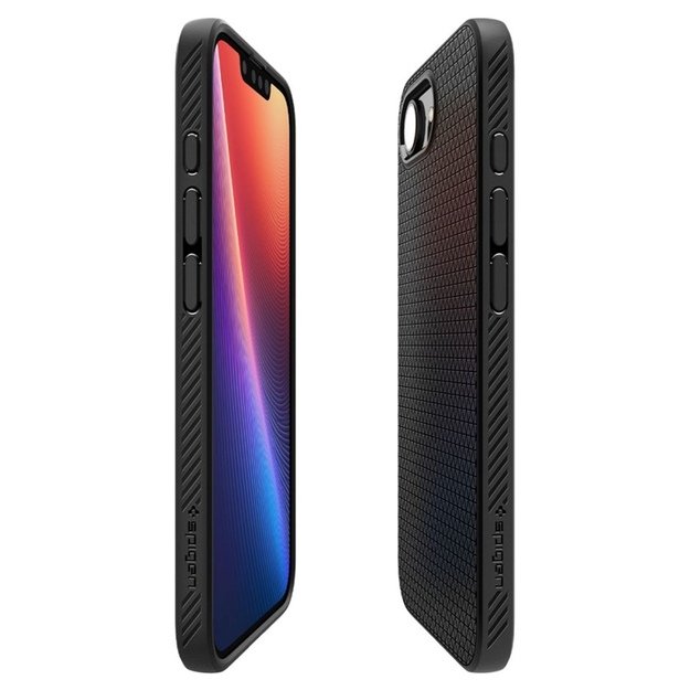 „Spigen Liquid Air Mag MagSafe“ dėklas, skirtas „iPhone 16e“ (matinis juodas) 11