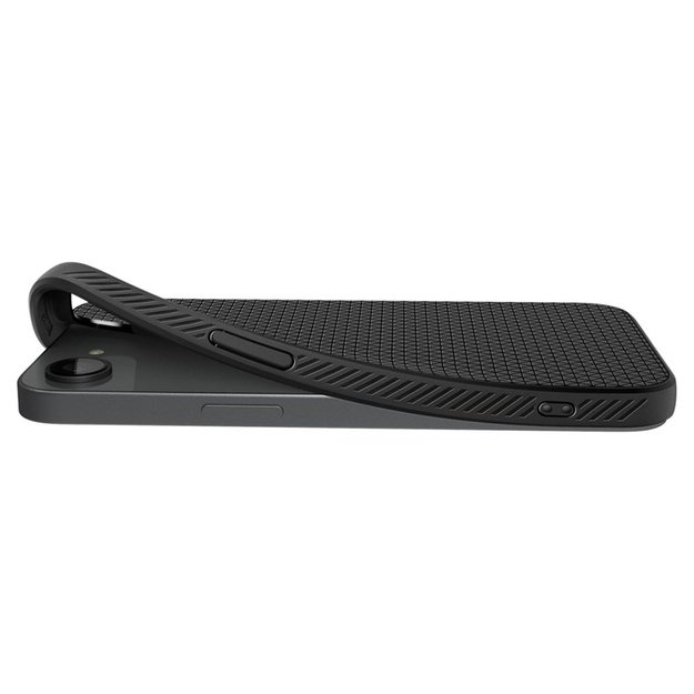 „Spigen Liquid Air Mag MagSafe“ dėklas, skirtas „iPhone 16e“ (matinis juodas) 13