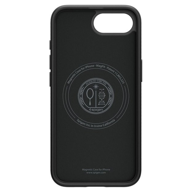 „Spigen Liquid Air Mag MagSafe“ dėklas, skirtas „iPhone 16e“ (matinis juodas) 6