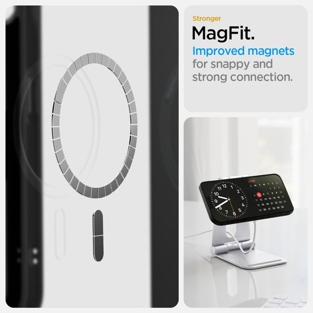 „Spigen Liquid Air Mag MagSafe“ dėklas, skirtas „iPhone 16e“ (matinis juodas) 12