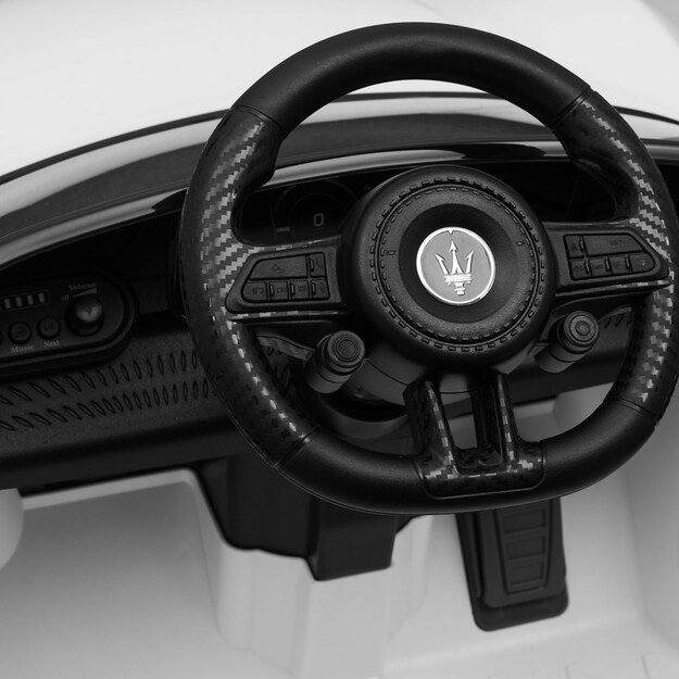 Elektrinis žaislinis automobilis „Maserati GranTurismo Baby Mix“ baltas