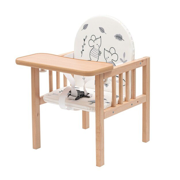 Medinė maitinimo kėdutė „New Baby Jerry“