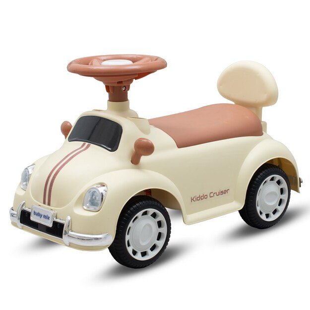 Baby Mix Baby Kiddo Cruiser važiuojamasis automobilis, smėlio spalvos