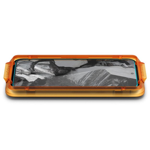 „Spigen Alm Glas.TR“ 2 grūdinto stiklo „Google Pixel 8A“ dėklas (skaidrus)
