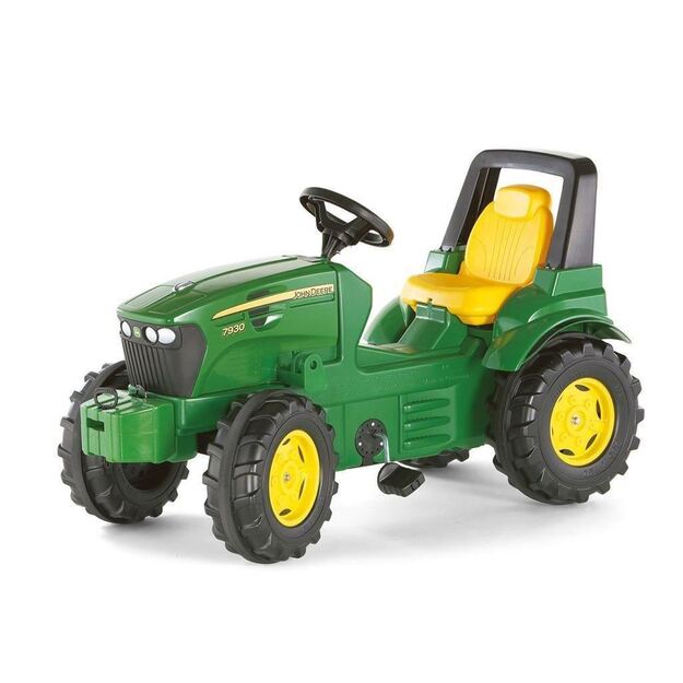 Savivartė traktoriaus priekaba Rolly Toys John Deere Halfpipe žalia