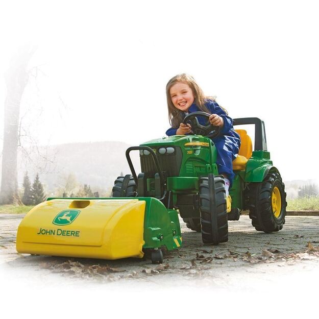 Savivartė traktoriaus priekaba Rolly Toys John Deere Halfpipe žalia