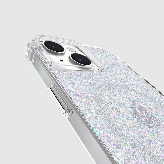 „Case-Mate Twinkle MagSafe“ – dėklas, skirtas „iPhone 15“ / „iPhone 14“ / „iPhone 13“ (disko spalvos)