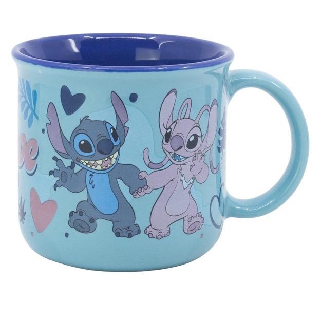 Disney Stitch - keraminis puodelis dovanų dėžutėje iš Stitch & Angel kolekcijos, 355 ml