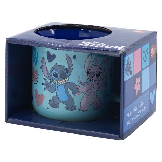 Disney Stitch - keraminis puodelis dovanų dėžutėje iš Stitch & Angel kolekcijos, 355 ml