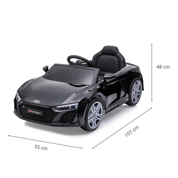 Elektrinis vaikiškas automobilis Milly Mally Audi R8 Spyder Black
