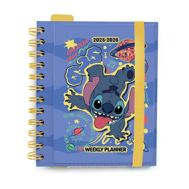 Disney Stitch - Savaitės planuoklis A5 2025/2026 2
