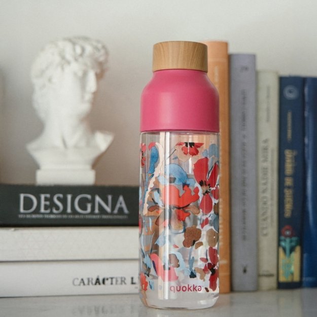 „Quokka Ice“ – „Ecozen“ vandens buteliukas 720 ml (raudonos gėlės) 1