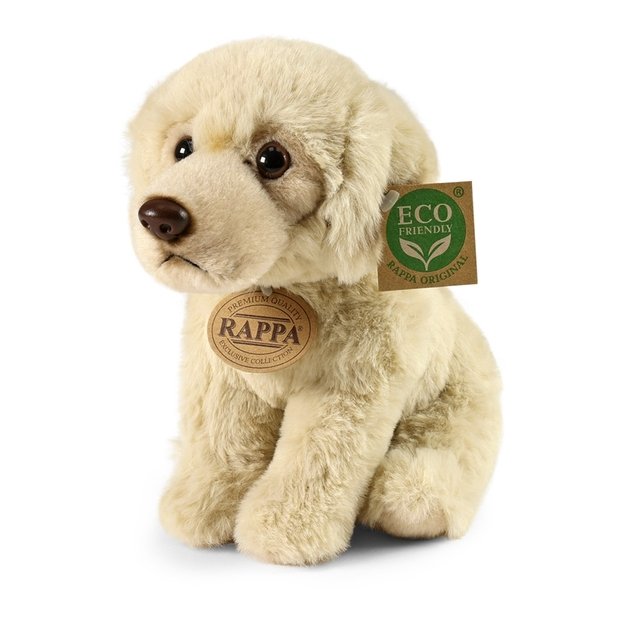 Rappa - pliušinis realistiškas sėdintis labradoro retriverio šuniukas, 23 cm, ekologiška minkšta kolekcija 2