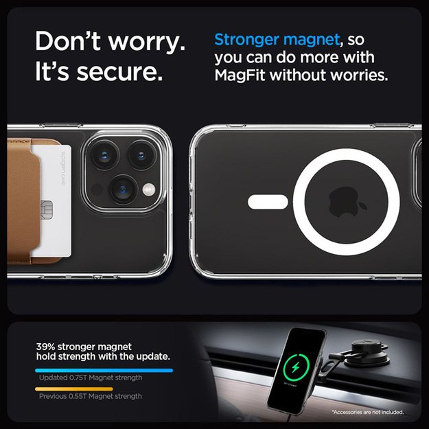 „Spigen Ultra Hybrid MagSafe“ dėklas, skirtas „iPhone 15 Pro“ (baltas) 3
