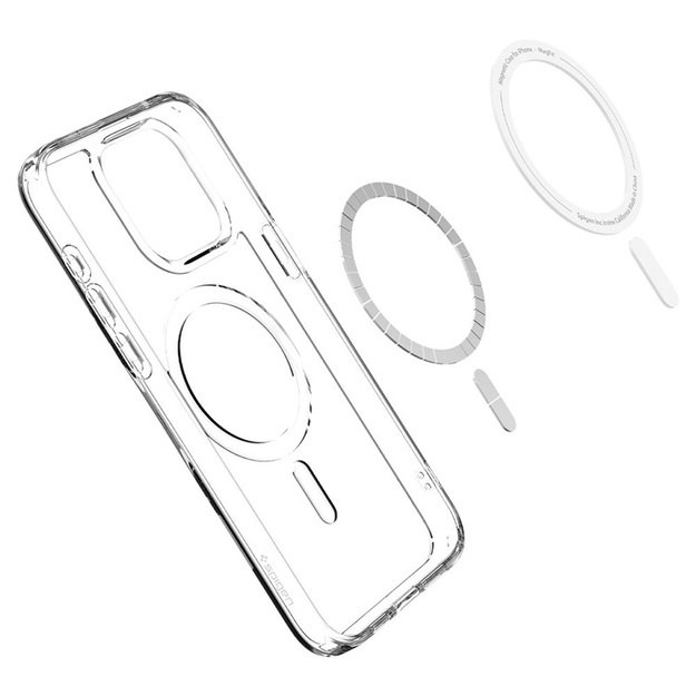 „Spigen Ultra Hybrid MagSafe“ dėklas, skirtas „iPhone 15 Pro“ (baltas) 10