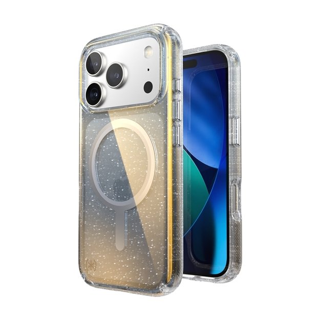 „Speck Presidio Lux MagSafe“ dėklas, skirtas „iPhone 17 Pro“ (hiperveidro blizgesio / metalinio sidabro spalvos) 3