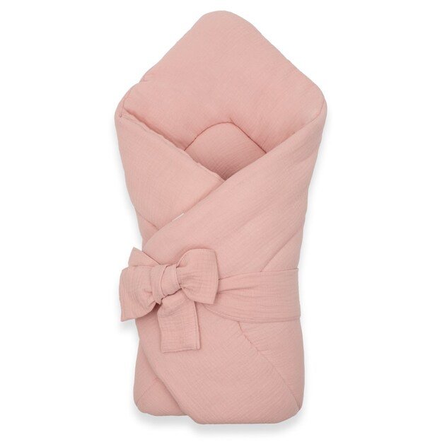 Muslin Lace-up Wrap New Baby old pink