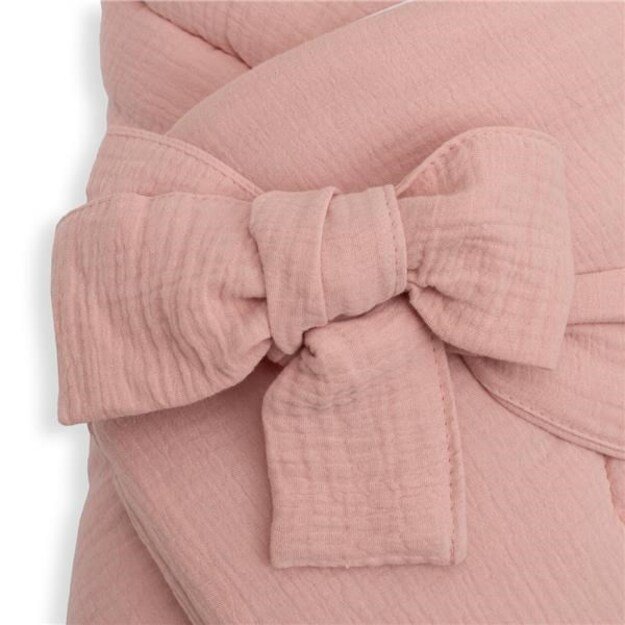 Muslin Lace-up Wrap New Baby old pink 2
