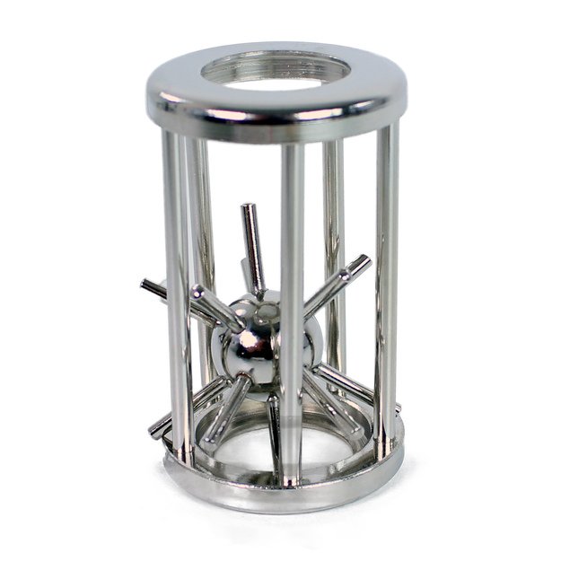 the metallic conundrum-hedgehog in cage 3