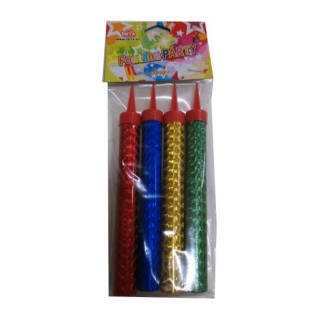 Spalvotas vakarėlių fontanas 12 cm 1