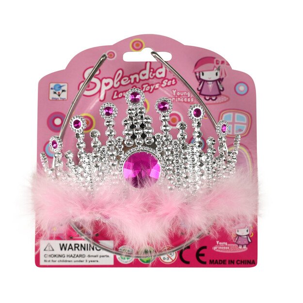 princesės karūna su plunksnomis 2