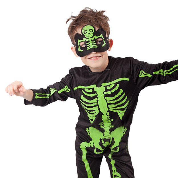 Children costume - NEON skeleton (M) 1