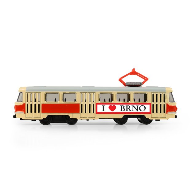 Metal Czech retro tram 16 cm BRNO 4
