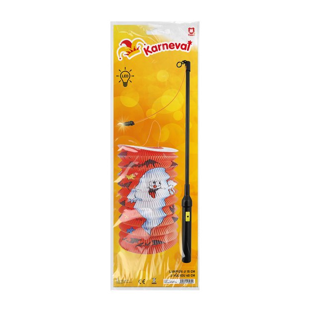 Lantern Halloween 15 cm with stick 40 cm 2