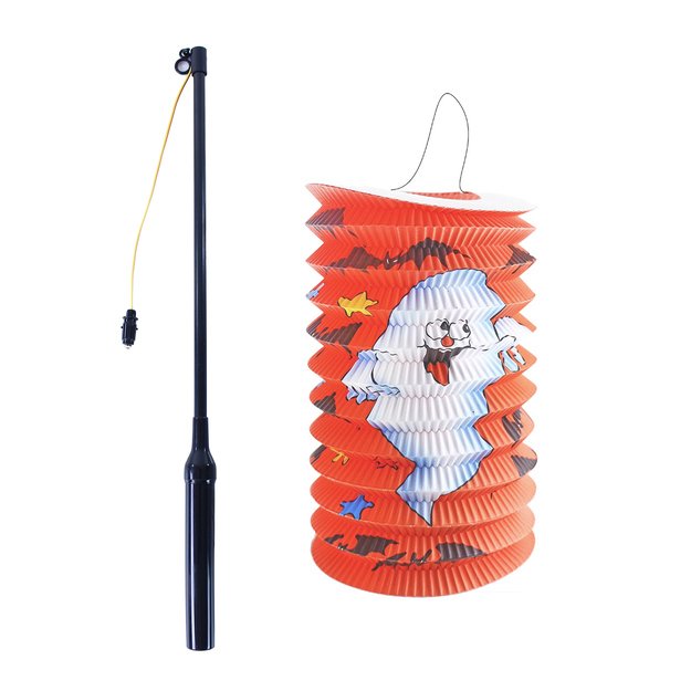 Lantern Halloween 15 cm with stick 40 cm