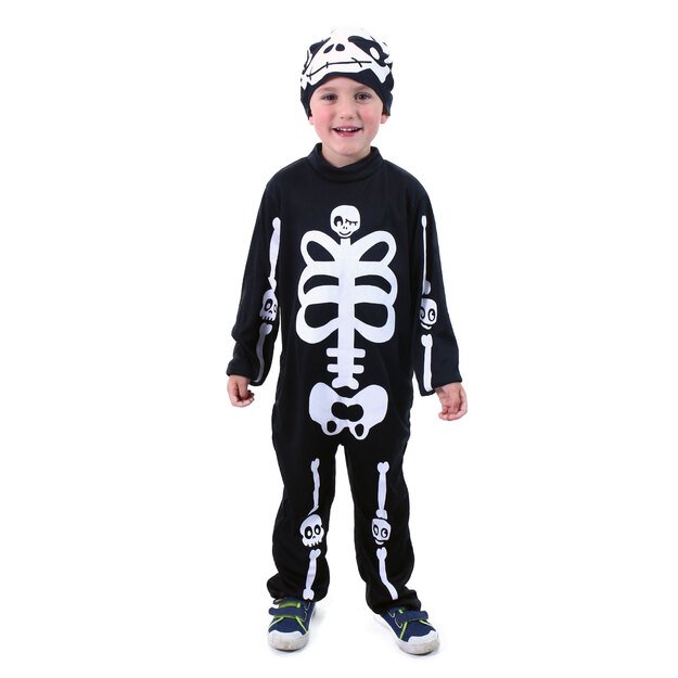 Children costume - skeleton with cap (M) 3