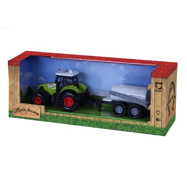 Plastic tractor with spraying siding 3