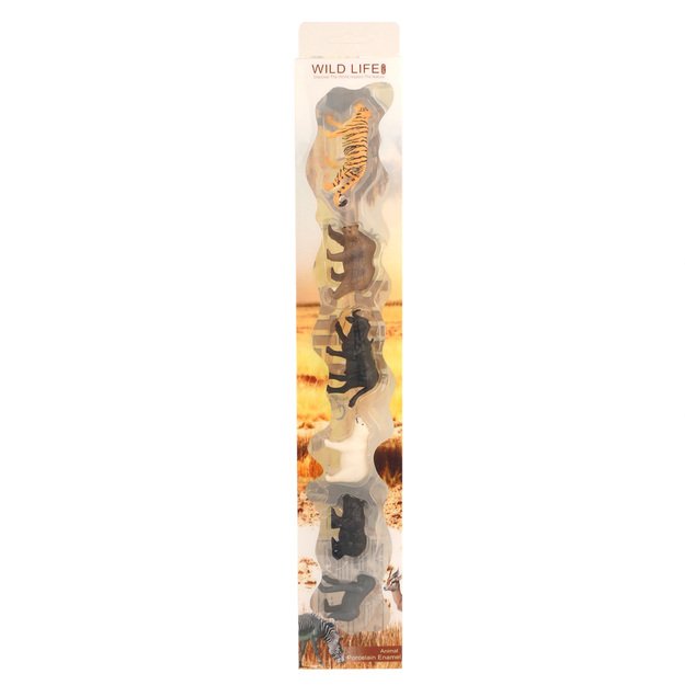 A set of wild animals 6 pcs 2