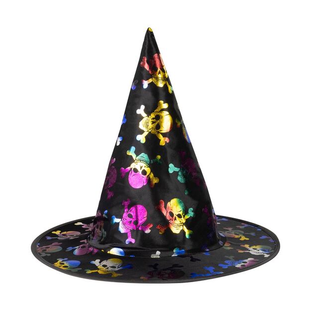 Children witch hat with skulls 1
